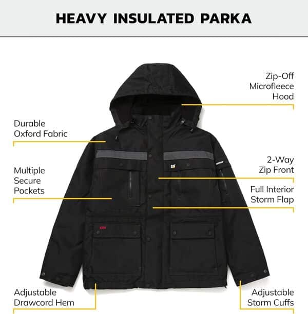 Caterpillar Heavy Insluated Parka Vtements d'extrieur d'utilit Professionnelle Homme