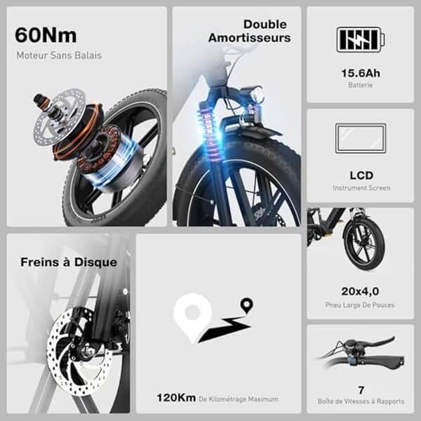 Explorez la puissance et la robustesse du vélo électrique ECORUSH ECO R6. Un test complet pour comprendre pourquoi il révolutionne le monde du cyclisme électrique.