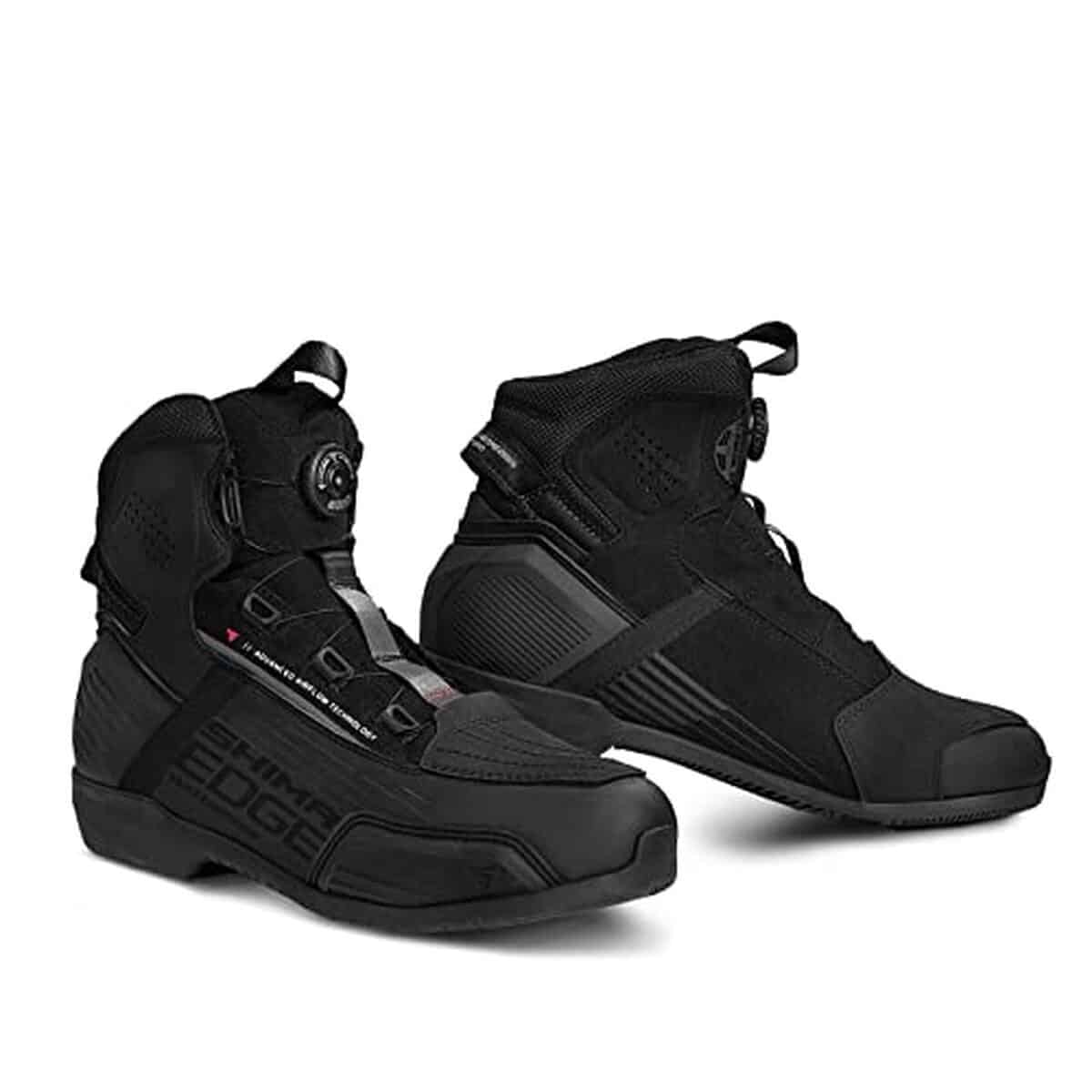 Test : chaussures moto Shima Edge WP, protection et style en cuir impermeable