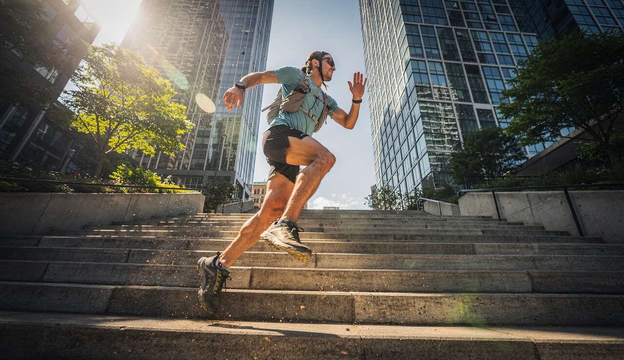 Utiliser les escaliers pour simuler le dénivelé Utiliser les escaliers pour simuler le dénivelé