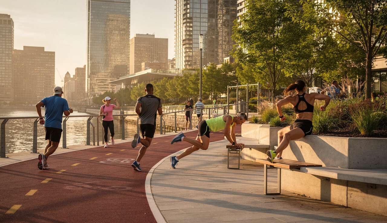 Profiter du mobilier urbain pour des exercices variés Profiter du mobilier urbain pour des exercices variés