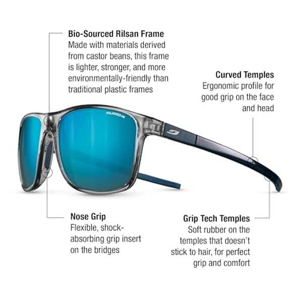 Découvrez les performances des lunettes Julbo The Streets : un modèle polarisant incontournable pour hommes, alliant style et efficacité pour toutes vos activités en plein air.