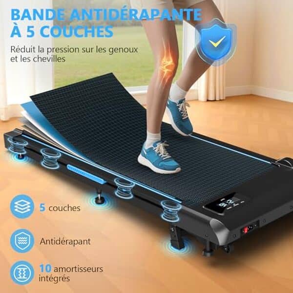 Découvrez notre test complet du tapis de marche pliable Vannect 4 en 1 : confort, praticité et discrétion grâce à son moteur silencieux. Idéal pour garder la forme chez soi.