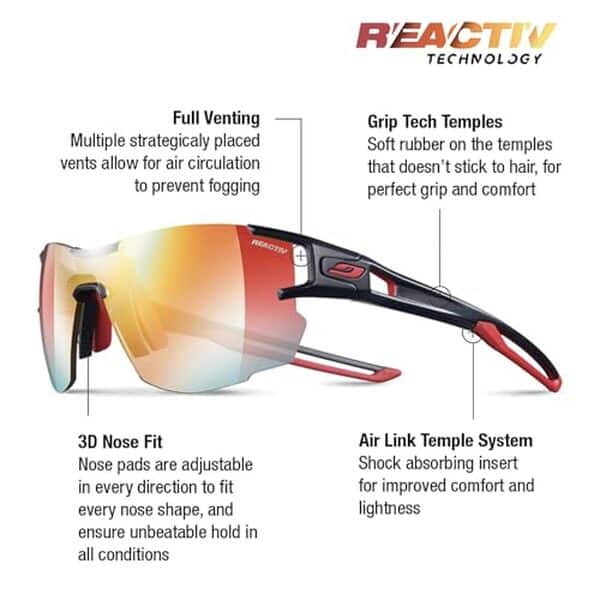 Découvrez les lunettes Julbo Aerolite pour femmes : verres photochromiques performants, design léger et protection solaire optimale pour tous vos sports et activités. 