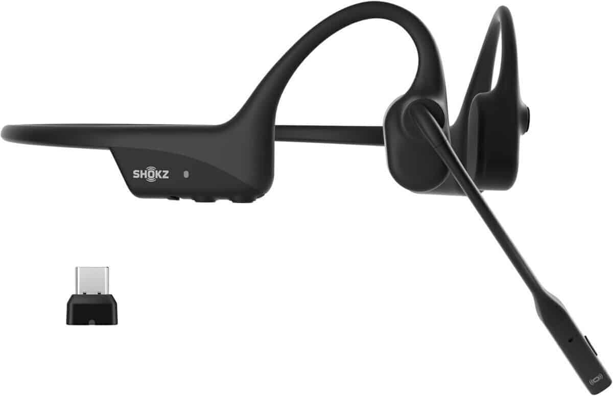 Test des écouteurs Shokz OpenComm2 UC : conduction osseuse et autonomie 16h