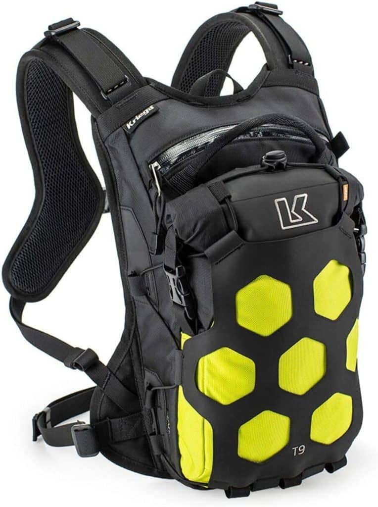 Test du sac à dos de moto Kriega Trail 9 jaune