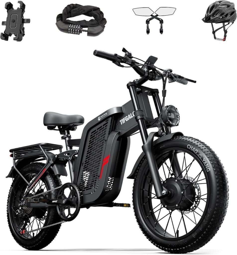 Test : tifgalop vélo électrique tout-terrain 2 moteurs et batterie 52 V