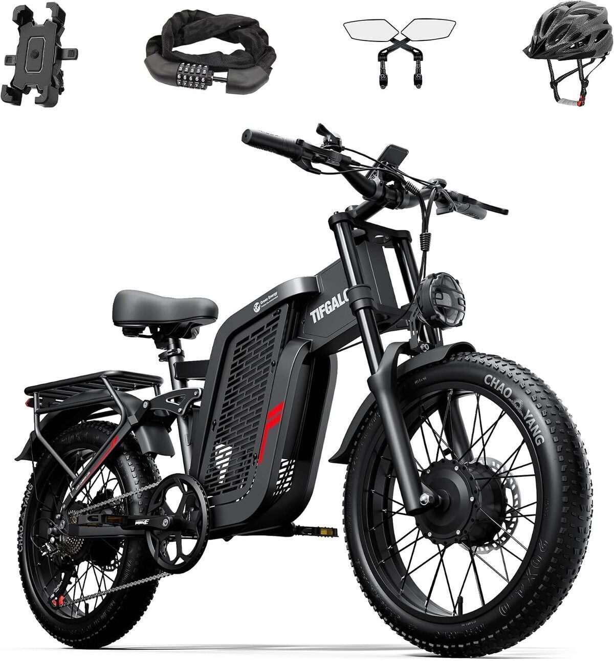 Test : tifgalop vélo électrique tout-terrain 2 moteurs et batterie 52 V
