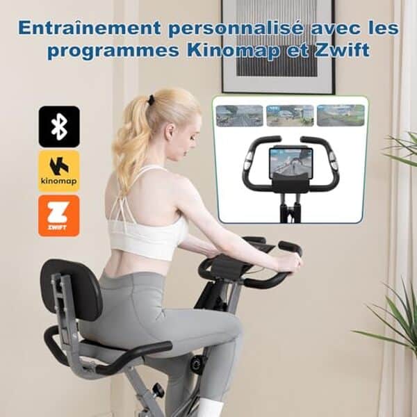 Découvrez notre test détaillé du vélo d'appartement pliable avec 10 niveaux de résistance magnétique : performances, avantages et inconvénients pour votre achat.